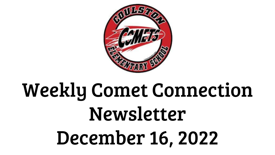 Weekly Comet Connection Newsletter December 16, 2022