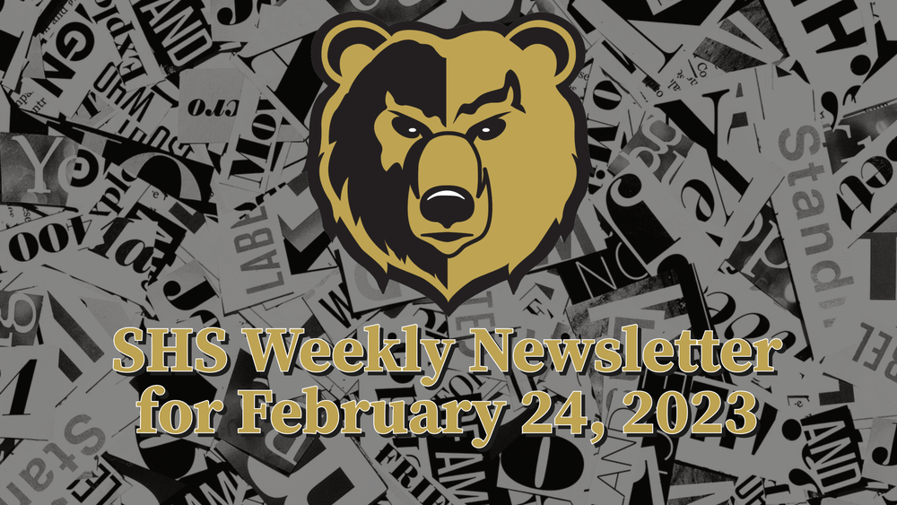 SHS Weekly Newsletter
