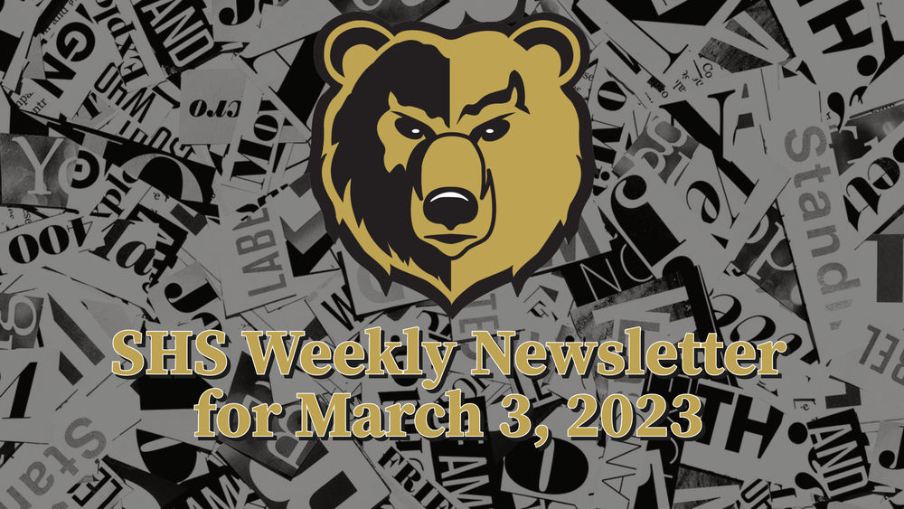 SHS Weekly Newsletter