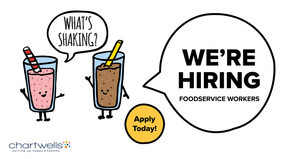 What's Shaking...We're Hiring Foodservice Workers